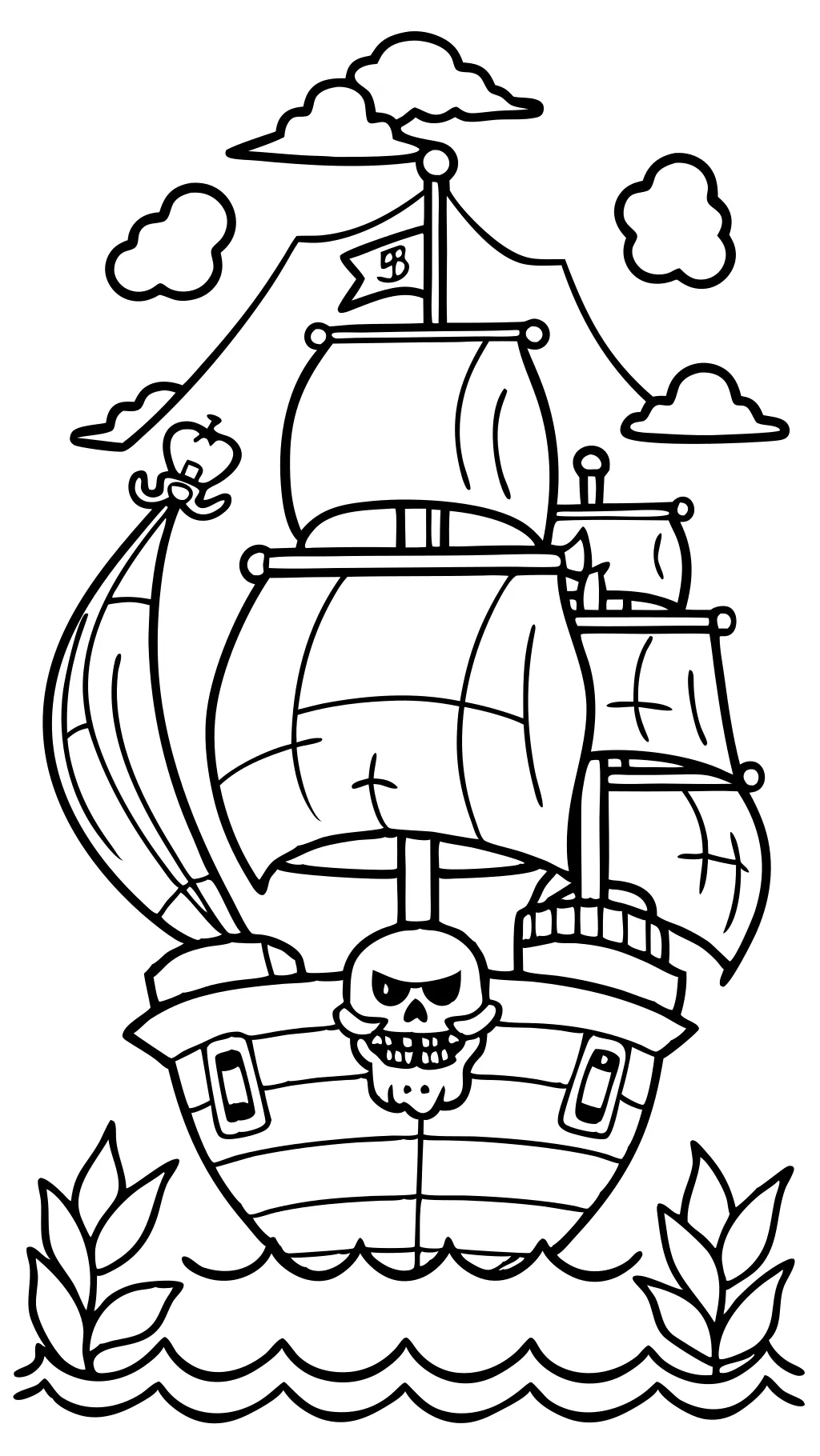 pages à colorier des Pirates des Caraïbes